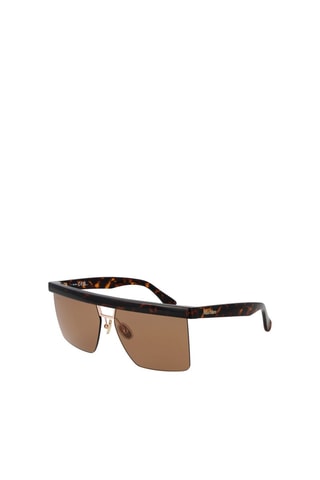 Lunettes de soleil femme - Catégorie 2 - Max Mara - Noir et marron