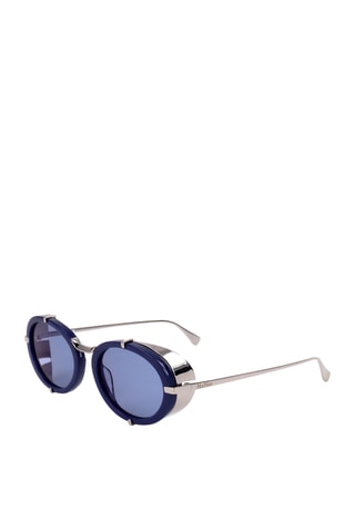 Lunettes de soleil femme - Catégorie 2 - Argenté et bleu