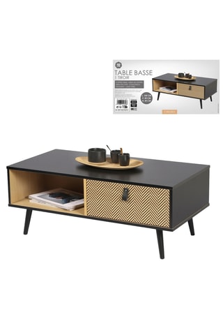 Table basse 1 tiroir  Chelsea - 100 x 50 x 40 cm