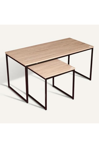 2 tables basses Colorado - 100 x 48 x 48 cm / 40 x 40 x 40 cm