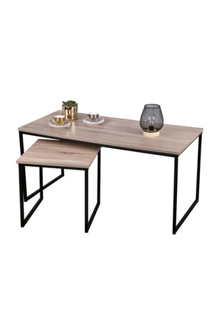 2 tables basses Colorado - 100 x 48 x 48 cm / 40 x 40 x 40 cm