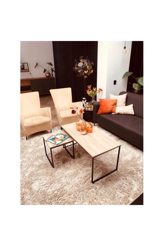 2 tables basses Colorado - 100 x 48 x 48 cm / 40 x 40 x 40 cm