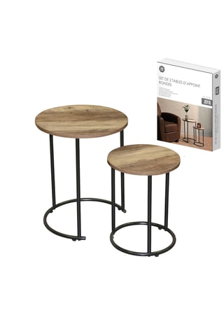 2 tables d'appoint Joya - 30 x 39 et 40 x 49 cm