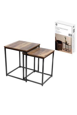2 tables d'appoint Joya - 35 x 35 x 45 et 40 x 40 x 50 cm