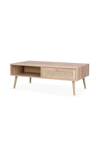 Table basse 1 tiroir Bali - 110 x 59 x 39 cm