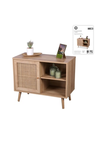 Commode 1 porte Bali - 80 x 39 x 66 cm