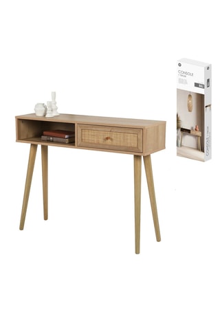 Console 1 tiroir Bali - 100 x 29 x 81 cm