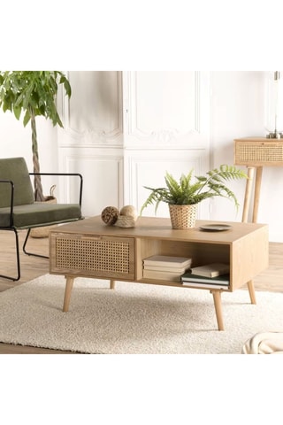 Table basse 1 tiroir Bella - 100 x 50 x 40 cm