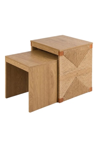 2 tables d'appoint Bella - 40 x 40 x 50 et 35 x 35 x 40 cm