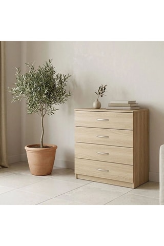 Commode 4 tiroirs Pratik - 60 x 30 x 70 cm