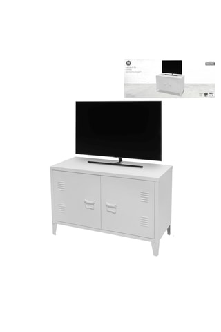 Meuble TV 2 portes Industriel - 100 x 40 x 53 cm