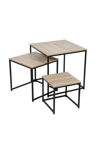3 tables d'appoint Colorado - 50 x 50 x 50 cm
