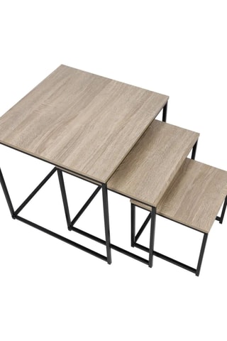 3 tables d'appoint Colorado - 50 x 50 x 50 cm