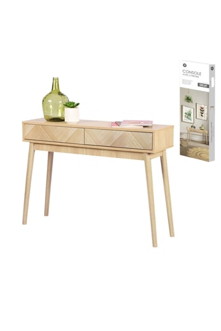 Console 2 tiroirs Shelby - 100 x 30 x 75 cm