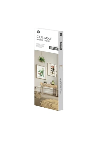 Console 2 tiroirs Shelby - 100 x 30 x 75 cm
