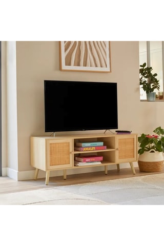 Meuble TV 2 portes Shelby - 120 x 40 x 48 cm