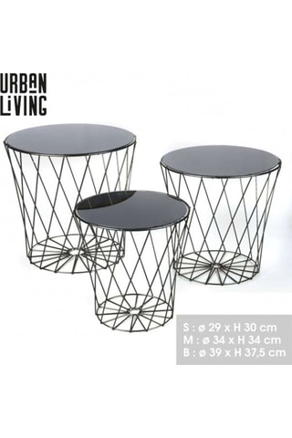3 bouts de canapé Boudoir Froufrou - 29 x 30, 34 x 34 et 39 x 37,5 cm