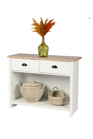 Console 2 tiroirs  Virginia - 97 x 35 x 76 cm