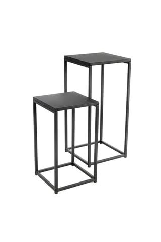 2 tables d'appoint Madison - 34 x 34 x 74 cm / 30 x 30 x 54 cm