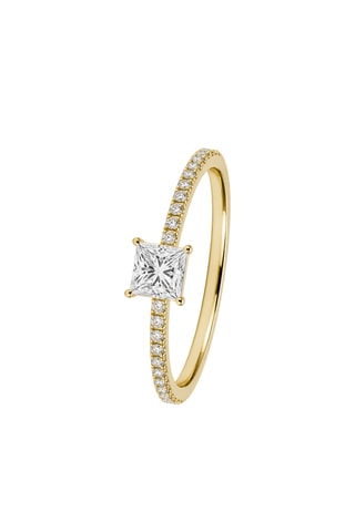 Synthetische Diamant van 0,33 karaat - Prinses