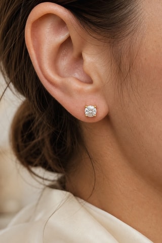 Synthetische Diamant van 0,33 karaat - Glanzend