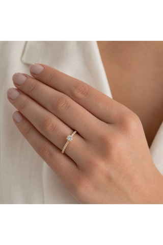 Synthetische Diamant van 0,33 karaat - Glanzend