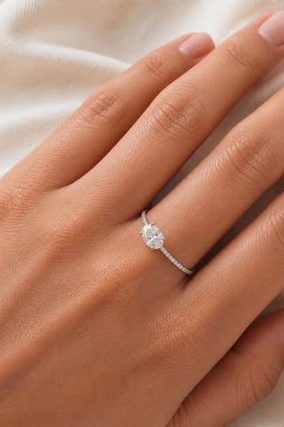 Synthetische Diamant van 0,50 karaat - Marquise