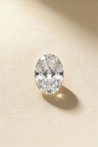 Synthetische Diamant van 0,53 karaat - Ovaal