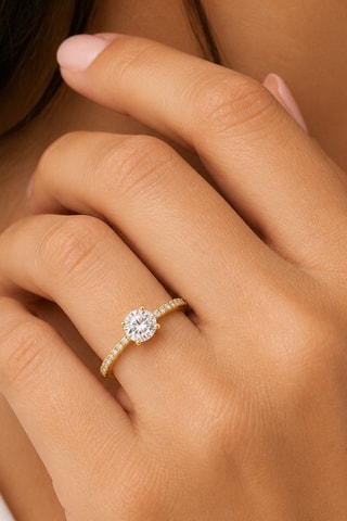 Synthetische Diamant van 0,53 karaat - Glanzend