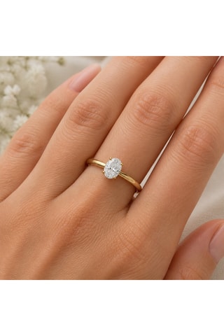 Synthetische Diamant van 0,53 karaat - Ovaal