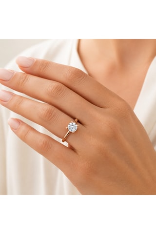 Synthetische Diamant van 1,00 karaat - Glanzend