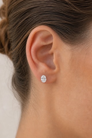 Synthetische Diamant van 1,00 karaat - Ovaal