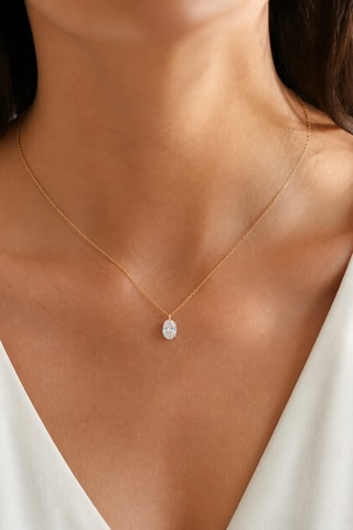 Synthetische Diamant van 1,00 karaat - Ovaal