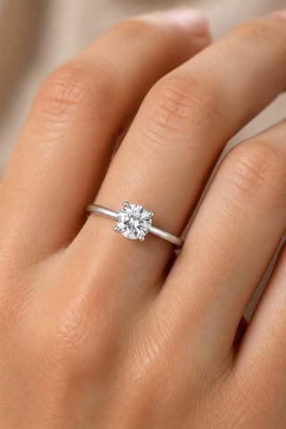 Synthetische Diamant van 1,00 karaat - Glanzend