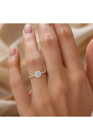 Synthetische Diamant van 1,01 karaat - Glanzend