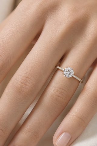 Synthetische Diamant van 1,01 karaat - Glanzend