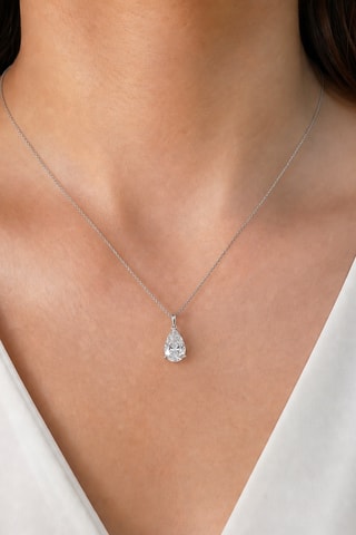 Synthetische Diamant van 1,01 karaat - Peervormig