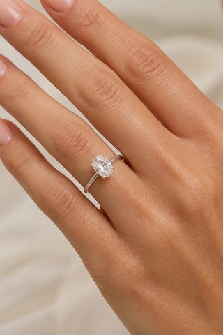 Synthetische Diamant van 1,01 karaat - Ovaal