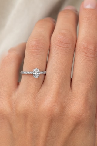 Synthetische Diamant van 1,01 karaat - Ovaal