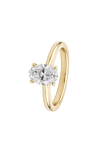 Synthetische Diamant van 1,02 karaat - Ovaal