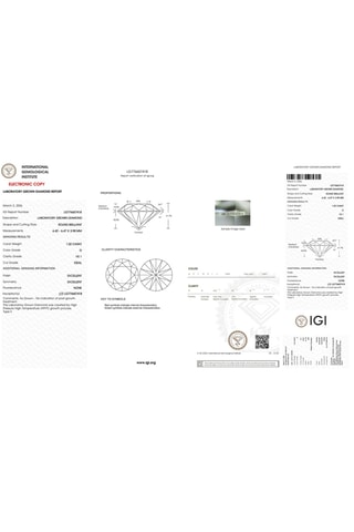 Synthetische Diamant van 1,02 karaat - Glanzend