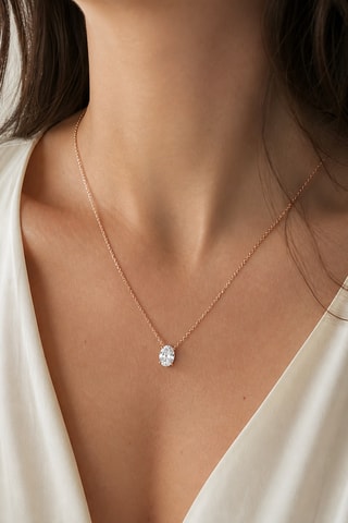 Synthetische Diamant van 1,02 karaat - Ovaal