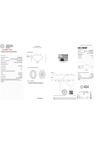 Synthetische Diamant van 1,02 karaat - Ovaal