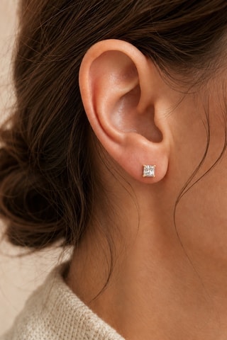 Synthetische Diamant van 1,03 karaat - Prinses