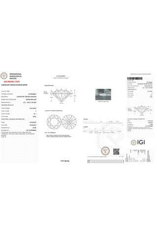 Synthetische Diamant van 1,03 karaat - Glanzend