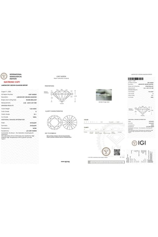 Synthetische Diamant van 1,03 karaat - Glanzend