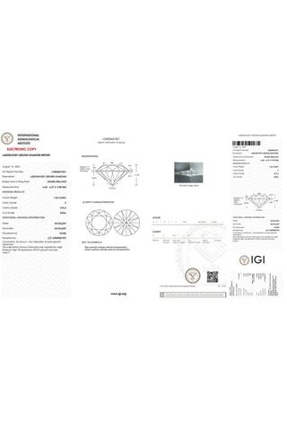 Synthetische Diamant van 1,03 karaat - Glanzend
