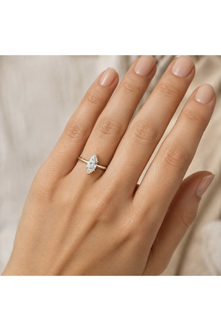 Synthetische Diamant van 1,03 karaat - Marquise