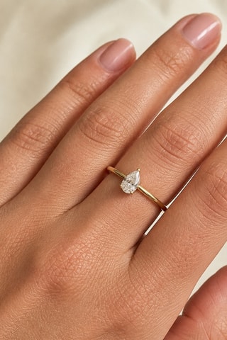 Synthetische Diamant van 1,03 karaat - Peervormig