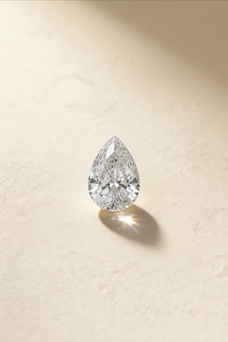 Synthetische Diamant van 1,03 karaat - Peervormig